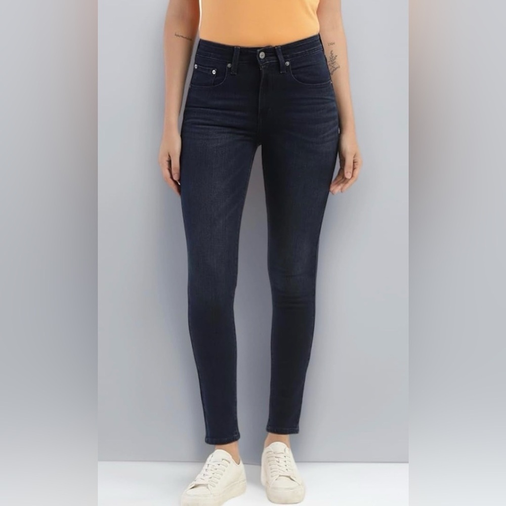 Democracy Ab Technology Jeans Women Size 8 Blue Stretch Mid Rise (32x28)